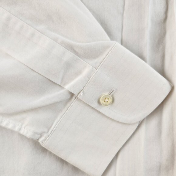 Brooks Brothers 15 34 Classic Non-iron White Blue Check Long Sleeve Button Up ** - Picture 7 of 16